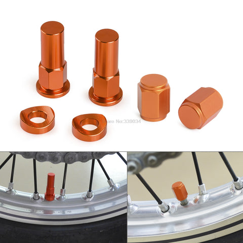 NICECNC capuchons de valves + valves pour KTM 85 125 250 350 450 525 SX EXC SXF EXCF XC XCF Honda Yamaha Kawasaki